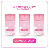 3 Pcs Honest Glow Sunscreen Combo Pack